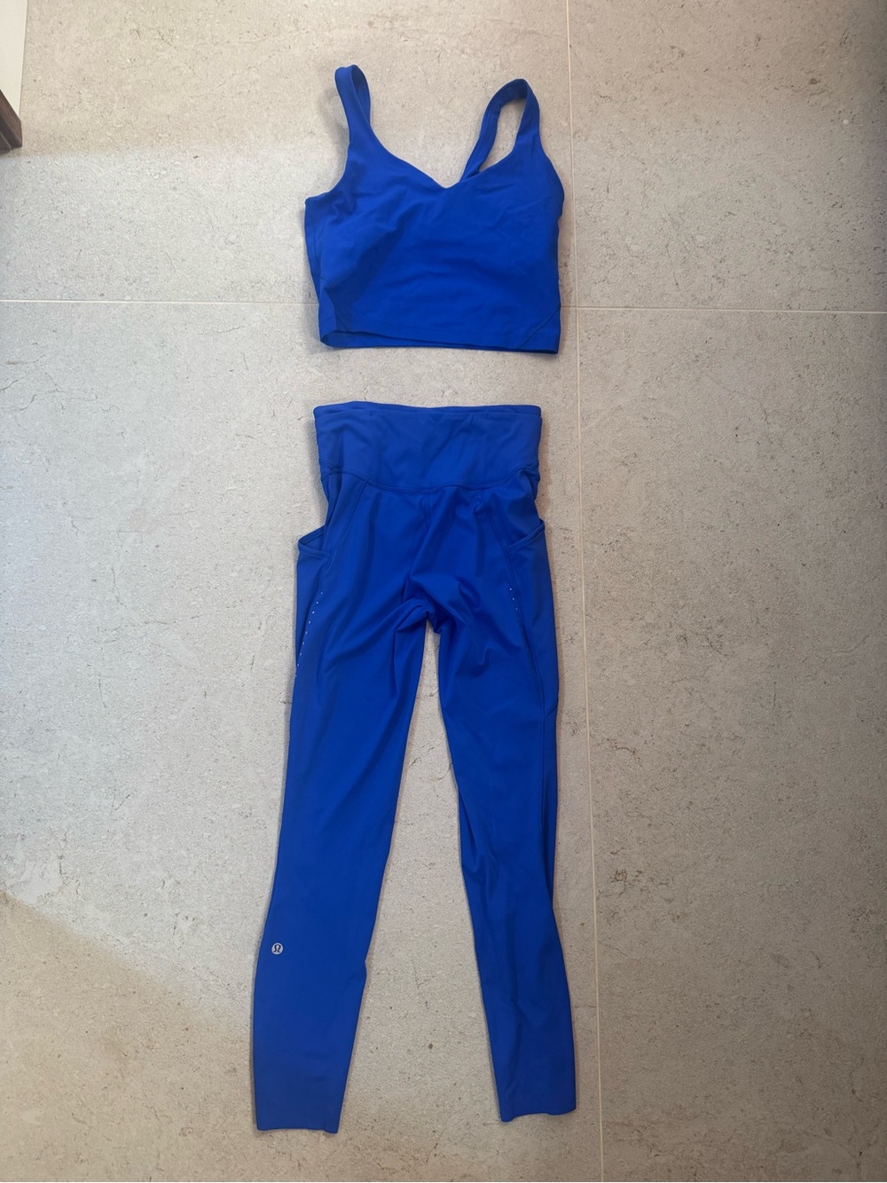 Lululemon Athletica Cerulean Blue set